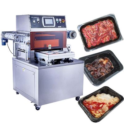 quality  cooked food skin vacuum packing machine ready meal vacuum tray sealer ready meal vacuum sealing machine factory