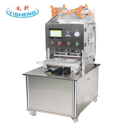 quality  Custom Type Plastic Beverage Cup New Atmosphere Modified Nitrogen Gas Tray Sealer Packaging Machine factory