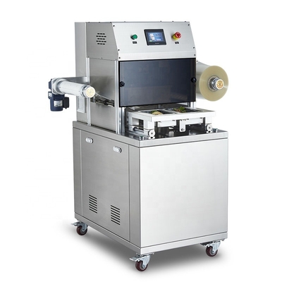 DQ320 L-V Semi Automatic Food Foil Sealing Machine Plastic Card Top Vacuum Food Container Sealer