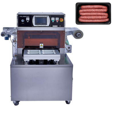 Ruibao skin packaging machine food tray sealer tuna fish meat vacuum skinpack machine