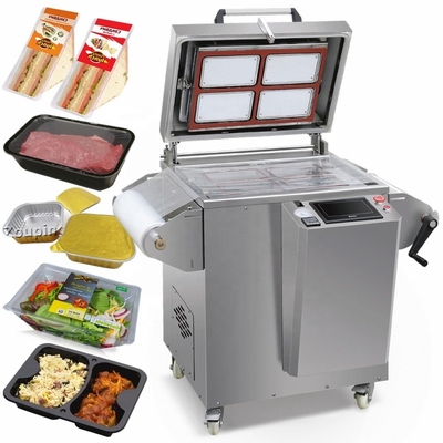 Zhejiang Ruibao DMP 430A MAP tray sealer gas flush modified atmosphere packing vacuum tray sealing machine food